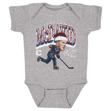 将图片加载到图库查看器，Connor McDavid Edmonton Cartoon Santa Hat WHT
