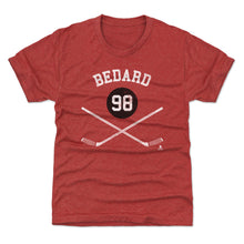 将图片加载到图库查看器，Connor Bedard Chicago Sticks WHT

