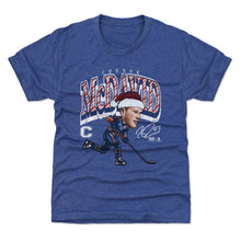 将图片加载到图库查看器，Connor McDavid Edmonton Cartoon Santa Hat WHT
