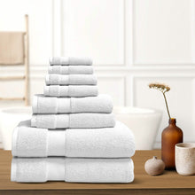 Load image into Gallery viewer, 8-Piece: 100% Organic Cotton Bath Towel Set
