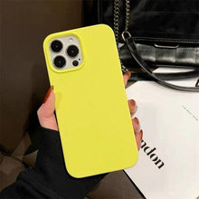 Load image into Gallery viewer, Unique Solid Color Soft Silicone Phone Cases For iPhone 13 12 11 14 Pro Max X XR XS Case For iPhone 12 13 Pro 7 8 SE Cover Silicone Phone Cover Ultra Slim Shockproof Protective Case for iPhone 14

