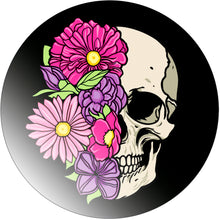 Load image into Gallery viewer, Acrylicious Floral Flowers Skull Magnet by Onyx O

