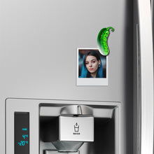 Load image into Gallery viewer, Acrylicious Funky Green Pickle Magnet by Onyx O

