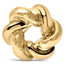 Load image into Gallery viewer, 18K Yellow Gold Sculpted Knot Brooch
