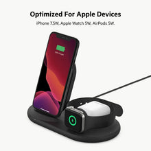 Load image into Gallery viewer, Belkin 3-in-1 Wireless Charger | Fast Charging Stand | For Apple iPhone, Watch, and AirPods

