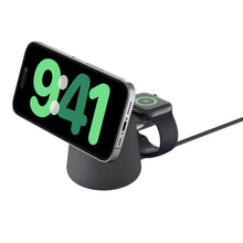 Load image into Gallery viewer, Belkin BoostCharge Pro 2-in-1 Wireless Charging Dock | MagSafe Compatibility | Adjustable Stand | 15W Fast Charge
