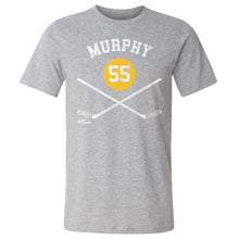 将图片加载到图库查看器，Larry Murphy Pittsburgh 55 Sticks WHT
