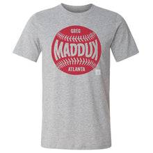 将图片加载到图库查看器，Greg Maddux Atlanta Baseball WHT

