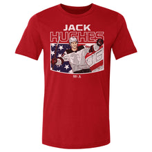 Load image into Gallery viewer, Jack Hughes New Jersey American Flag WHT
