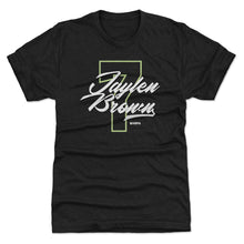 将图片加载到图库查看器，Jaylen Brown Boston Number Script WHT
