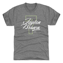 将图片加载到图库查看器，Jaylen Brown Boston Number Script WHT
