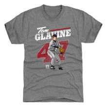 将图片加载到图库查看器，Tom Glavine Retro Grunge WHT
