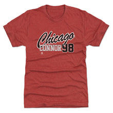 将图片加载到图库查看器，Connor Bedard Chicago Script 98 WHT
