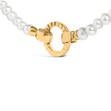 Load image into Gallery viewer, 18K Yellow Gold Vermeil Pearl Strand Infinity Necklace
