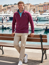 将图片加载到图库查看器，New Harbor Quarter Zip Effortless Comfort
