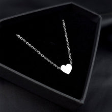 Load image into Gallery viewer, Stainless Steel Chain Dainty Heart Pendant Necklace
