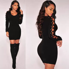 Load image into Gallery viewer, Slim Long-Sleeve Sexy Tight Dress
