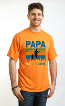 将图片加载到图库查看器，Papa Man, Myth, Legend Men's Bamboo Viscose/Organic Cotton Short Sleeve Graphic T-Shirt
