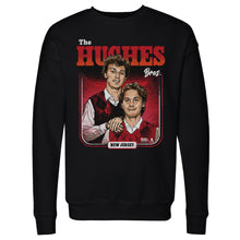 将图片加载到图库查看器，Luke Hughes &amp; Jack Hughes New Jersey Step Brothers WHT

