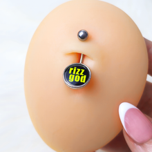 Load image into Gallery viewer, RIZZ GOD Belly Ring by Onyx O

