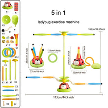 Load image into Gallery viewer, Ladybug Sport Entertainment Game Toy Multifunction Rope Skipping Machine Ferrule Jump Rocket Launcher Outdoor Educational

