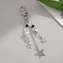 Load image into Gallery viewer, Y2K Fashion Flower Star Love Bow Strawberry Pendant Acrylic Keychain Student Women's Bag Backpack Pants Chain Accessories

