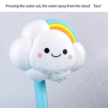 Load image into Gallery viewer, Cloud Weather Bath Toy for Kids – Educational Water Spray Toy with Rotating Nozzle &amp; Suction Cup
