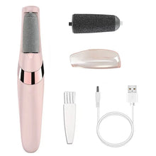 Load image into Gallery viewer, Rechargeable Electric Foot File 1+10 Set Callus Remover Machine Pedicure Device Foot Care Tools For Heels Remove Dead Skin black
