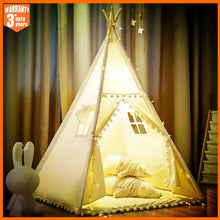 Load image into Gallery viewer, Portable Kids Play Tent Wigwam Teepee Playhouse
