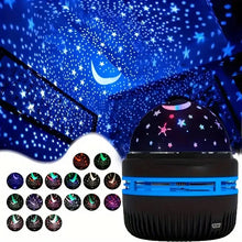 Load image into Gallery viewer, LED Starry Sky Projector Lamp – USB Rotating Night Light
