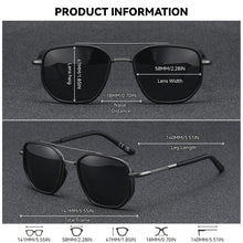 Load image into Gallery viewer, BARCUR Sunglasses Men’s Polygon Fashionable Frame – Polarized UV400 Protection for Summer Driving Outdoor and Casual Wear – Stylish Comfortable Thickened Striped Design with TAC Lenses
