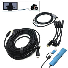 Load image into Gallery viewer, 2in1 USB &amp; Type-C to Micro / Mini HDMI-compatible Video Capture Card Live Streaming Cable for Sony Canon Nikon Fuji Camera PC 4K
