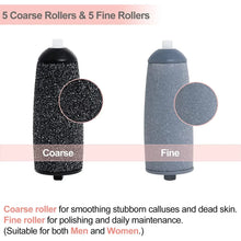Load image into Gallery viewer, Rechargeable Electric Foot File 1+10 Set Callus Remover Machine Pedicure Device Foot Care Tools For Heels Remove Dead Skin black
