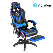 将图片加载到图库查看器，135 Degrees Gaming Chair RGB Light Office Chair Bluetooth Speaker Gamer Computer Chair Ergonomic Swivel 2 Point Massage Recliner
