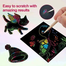 Load image into Gallery viewer, Dazzling Scratch Painting Kit - Parent-Child Interactive DIY Craft Toy with Note Cards
