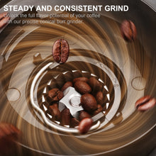 Load image into Gallery viewer, BioloMix Automatic Burr Mill Electric Coffee Grinder with 30 Gears for Espresso American Coffee Pour Over Visual Bean Storage
