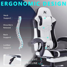 Load image into Gallery viewer, HLDIRECT Gaming Chair, Video Game Chair, Gamer Computer Chair, Ergonomic Gaming Chairs for Adults with Headrest and Lumbar Suppo
