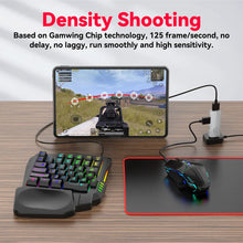 Load image into Gallery viewer, 5in1 Mobile Game Converter Keyboard Mouse Gaming Set for PUBG Wired RGB Backlit Keyboard with Phone Holder for Gamer Accessories

