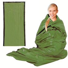将图片加载到图库查看器，Portable Waterproof Emergency Survival Sleeping Bag Outdoor Edc Camping Gear Thermal Sack First Aid Rescue Kit Mylar Blanket
