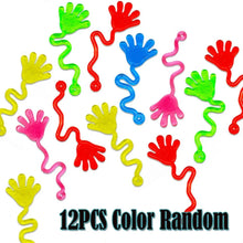 Load image into Gallery viewer, 12PCS Glitter Sticky Hands Toys – Stretchy Sensory Party Favors
