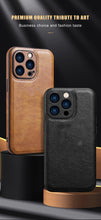 Load image into Gallery viewer, Luxury PU leather Phone Case For iPhone 14 13 Pro Max 12Pro 11Pro Max 13 12 Pro XS MAX XR X SE 7 8 plus Fashion Back Cover Leather Back Case for iPhone 14 Pro  Shockproof Cover for iPhone

