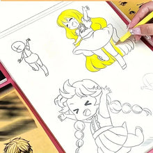 Load image into Gallery viewer, Anime Character Line Art Drawing Book - 48 Pages for Tracing &amp; Painting Practice
