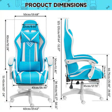 将图片加载到图库查看器，High Quality Gaming Chair RGB Light Office Chair Gamer Computer Chair Ergonomic Swivel Chair 2 Point Massage Gamer Chairs
