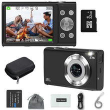 Load image into Gallery viewer, 4K Digital Camera Autofocus Vlogging Camera HD 48MP with 2.8" Large Screen Camcorder Camera for Photography for Kid Adult
