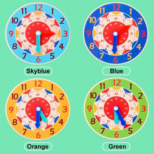 Load image into Gallery viewer, Montessori Wooden Clock Time Learning Toy
