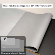将图片加载到图库查看器，Large PU Leather Office Desk Mat – Waterproof Dual-Tone Mouse Pad &amp; Keyboard Desk Protector for Home or Office
