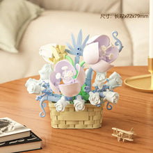 Load image into Gallery viewer, DIY MOC Potted Rose Sunflower Plants Succulents Bonsai Tree Gardens Romantic Building Blocks Model Bricks Kids Sets Kits Toys
