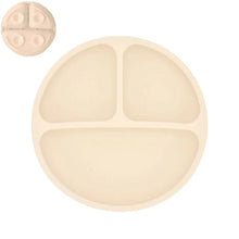 Load image into Gallery viewer, Silicone Baby Sucker Plate &amp; Rice Spoon Set Cute Cartoon Tableware
