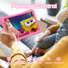 将图片加载到图库查看器，PRITOM 10 inch kids tablet Android 12, 4GB(2+2)+32GB, Quad Core, 6000 mAh, WiFi 6, Dual Camera, Bluetooth, Toddler Tablet
