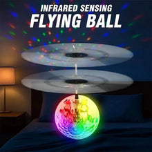 Load image into Gallery viewer, Colorful LED Sensing Flying Ball – Gesture Controlled RC Crystal Ball Toy
